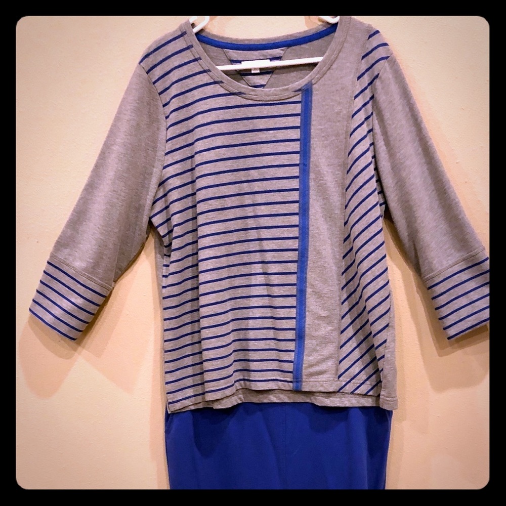 Blue/Gray Lounge Top & Bottom